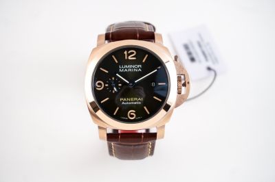 Panerai 316L Steel 45*13MM Automatic Movement Leather Strap Men Watch